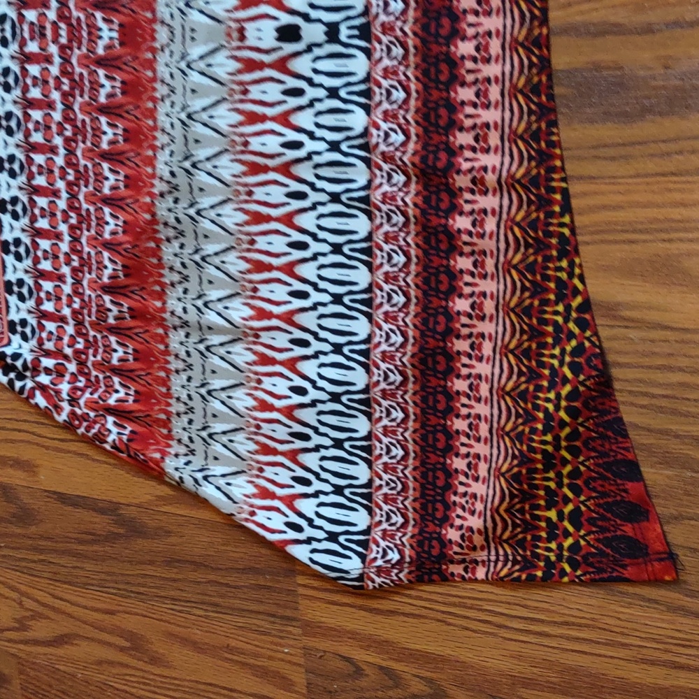 Cato Multicolor Geometric Cold Shoulder Top - Picture 3 of 6